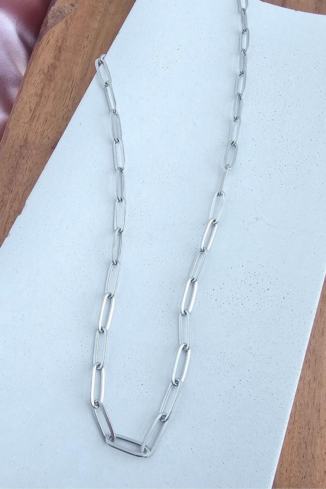 Silver Paperclip Chain Necklace - 18in - Inspired Eye Boutique