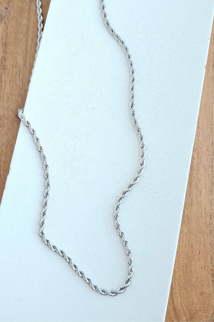 Silver Rope Necklace - 18in - Inspired Eye Boutique