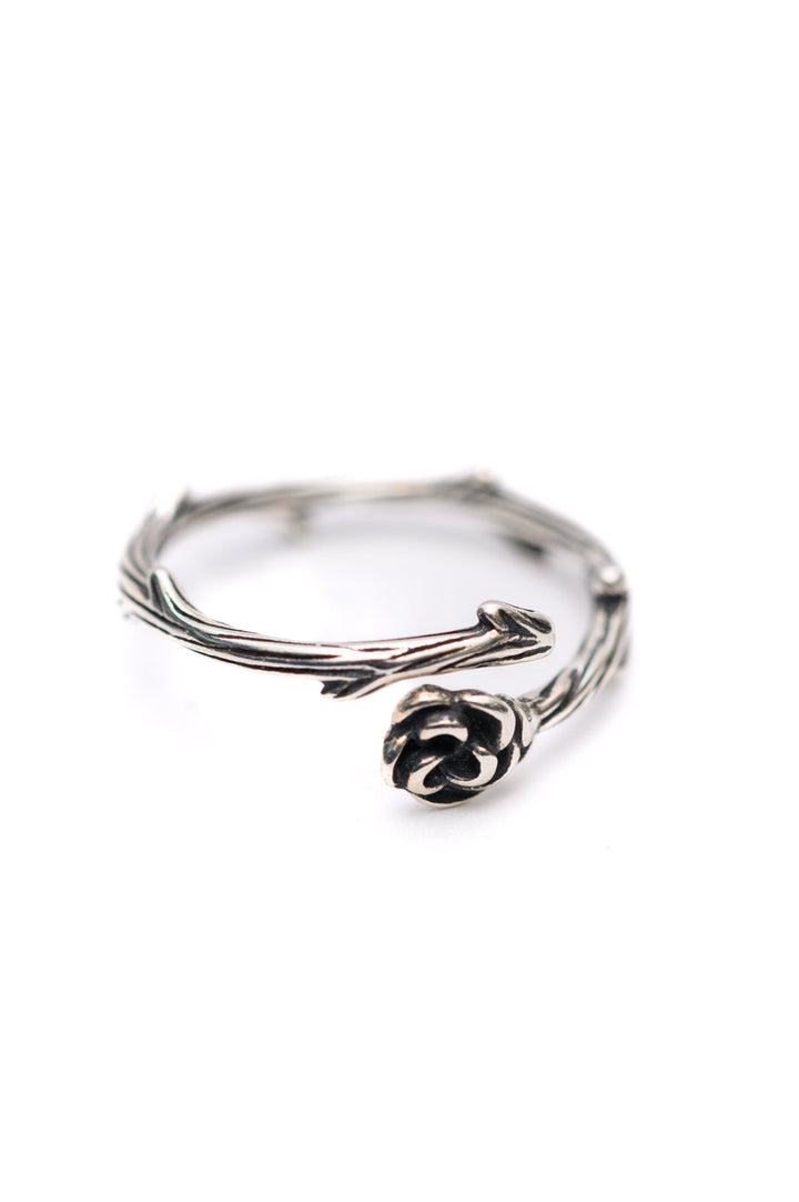 Silver Rose Ring - Adjustable - Inspired Eye Boutique