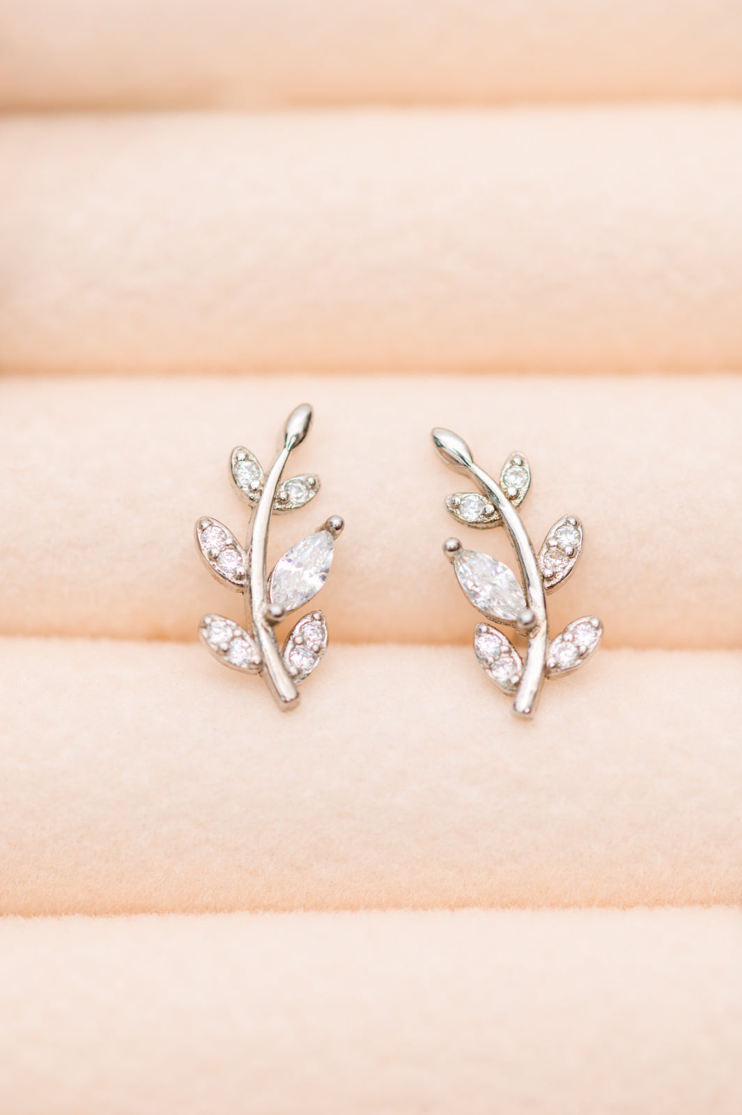 Silver Vine Stud Earrings - Inspired Eye Boutique