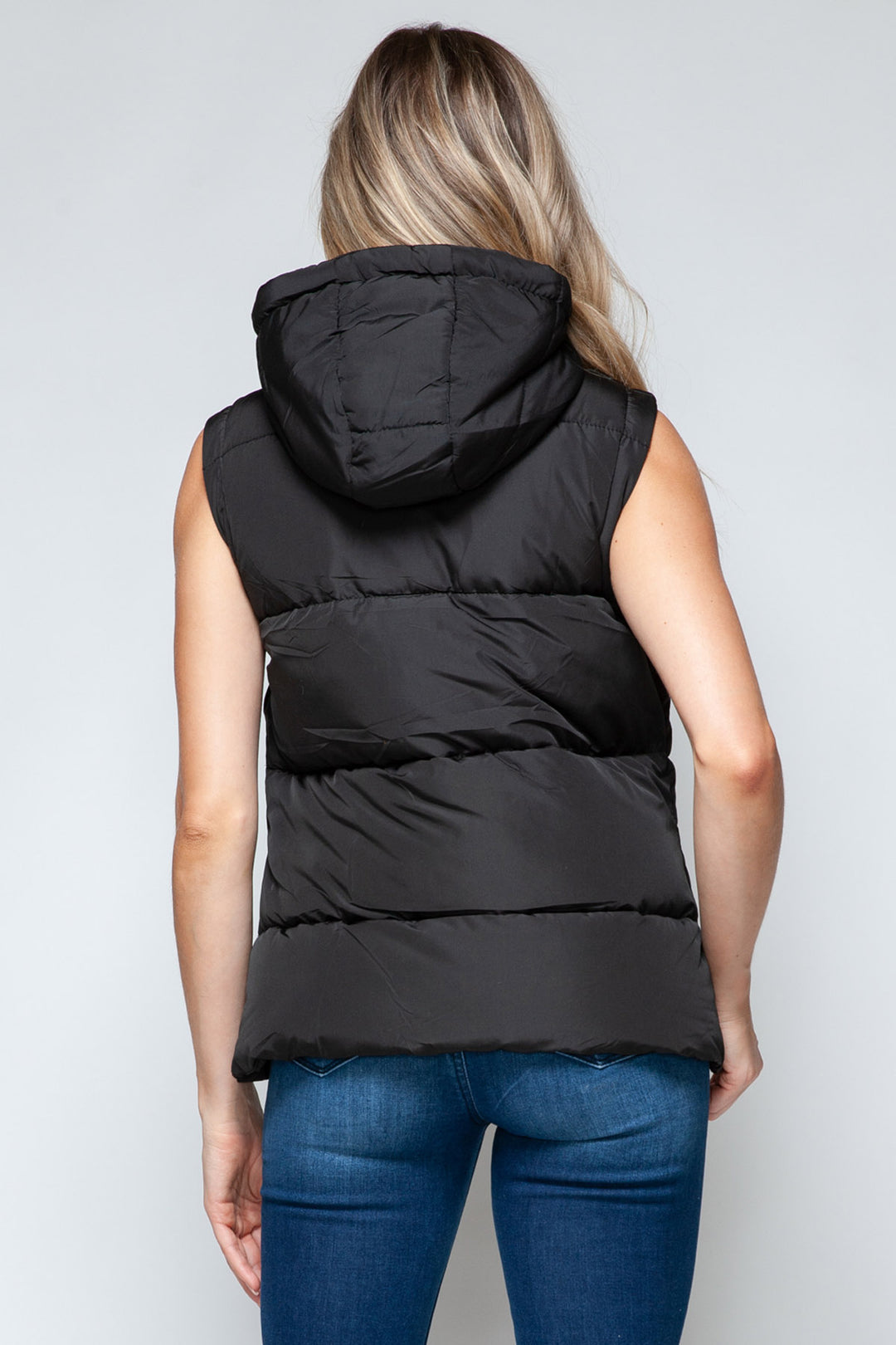 Snobbish - Hooded Puffer Vest - Black - Inspired Eye Boutique