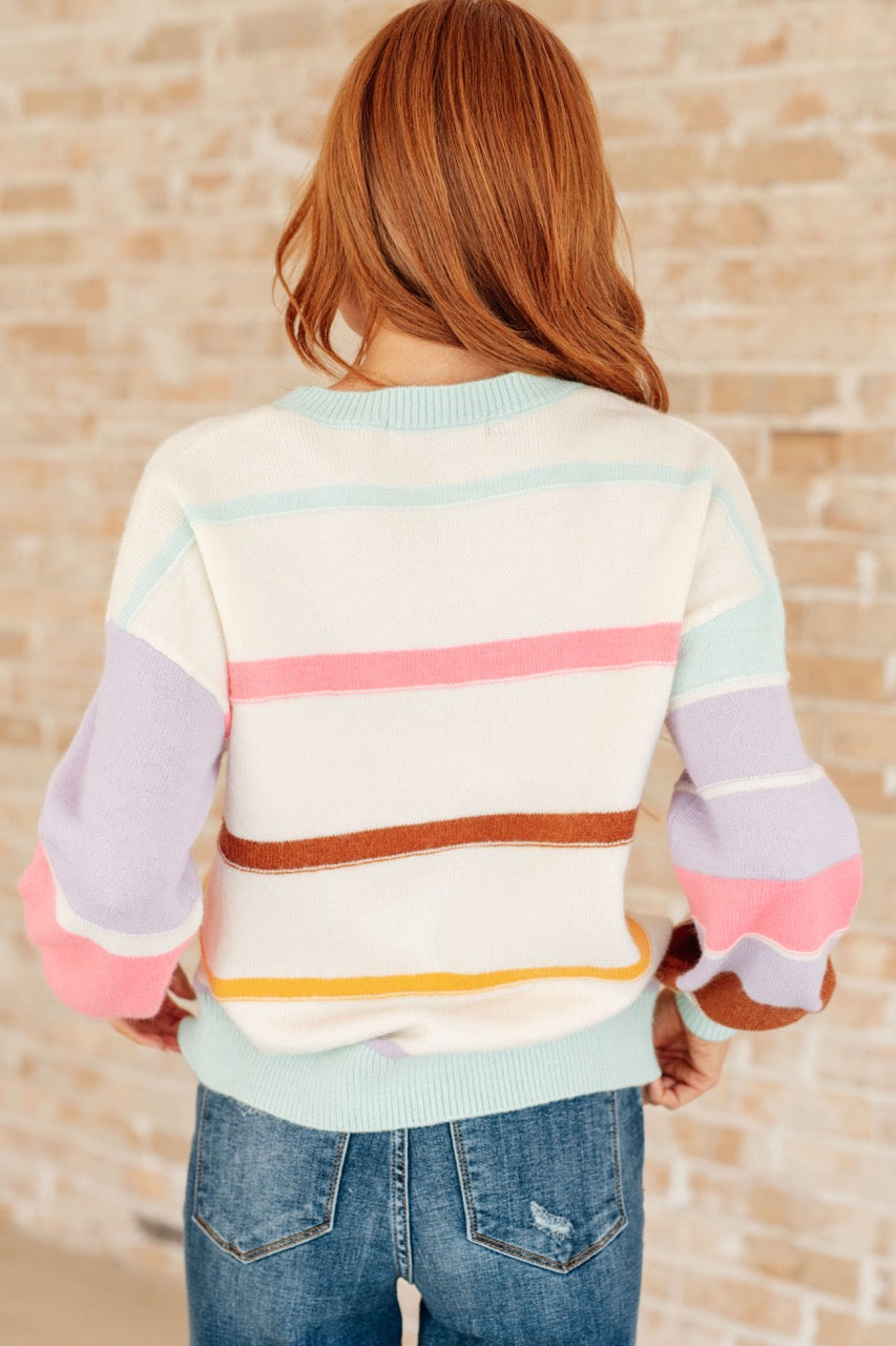Spring Stripe Sweater - Inspired Eye Boutique