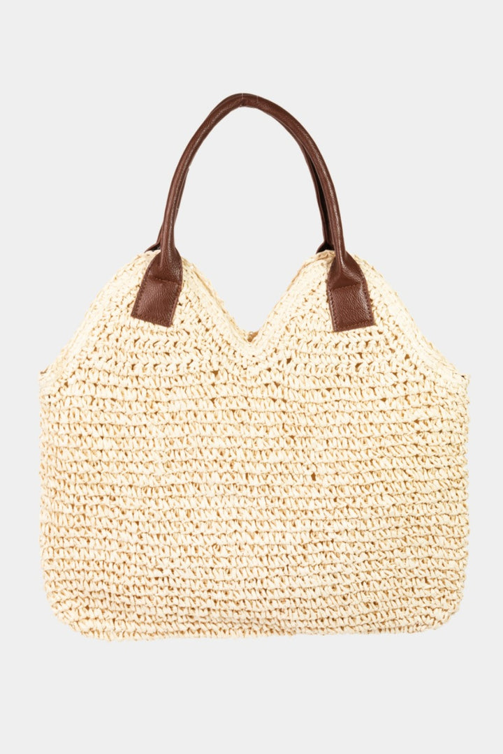 Straw Shoulder Purse - Inspired Eye Boutique