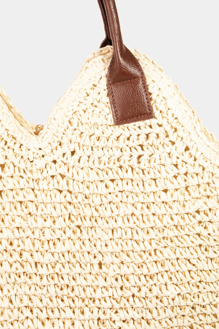 Straw Shoulder Purse - Inspired Eye Boutique