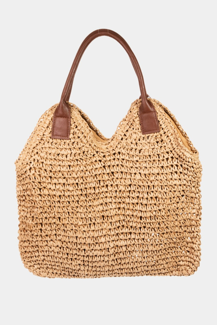 Straw Shoulder Purse - Inspired Eye Boutique