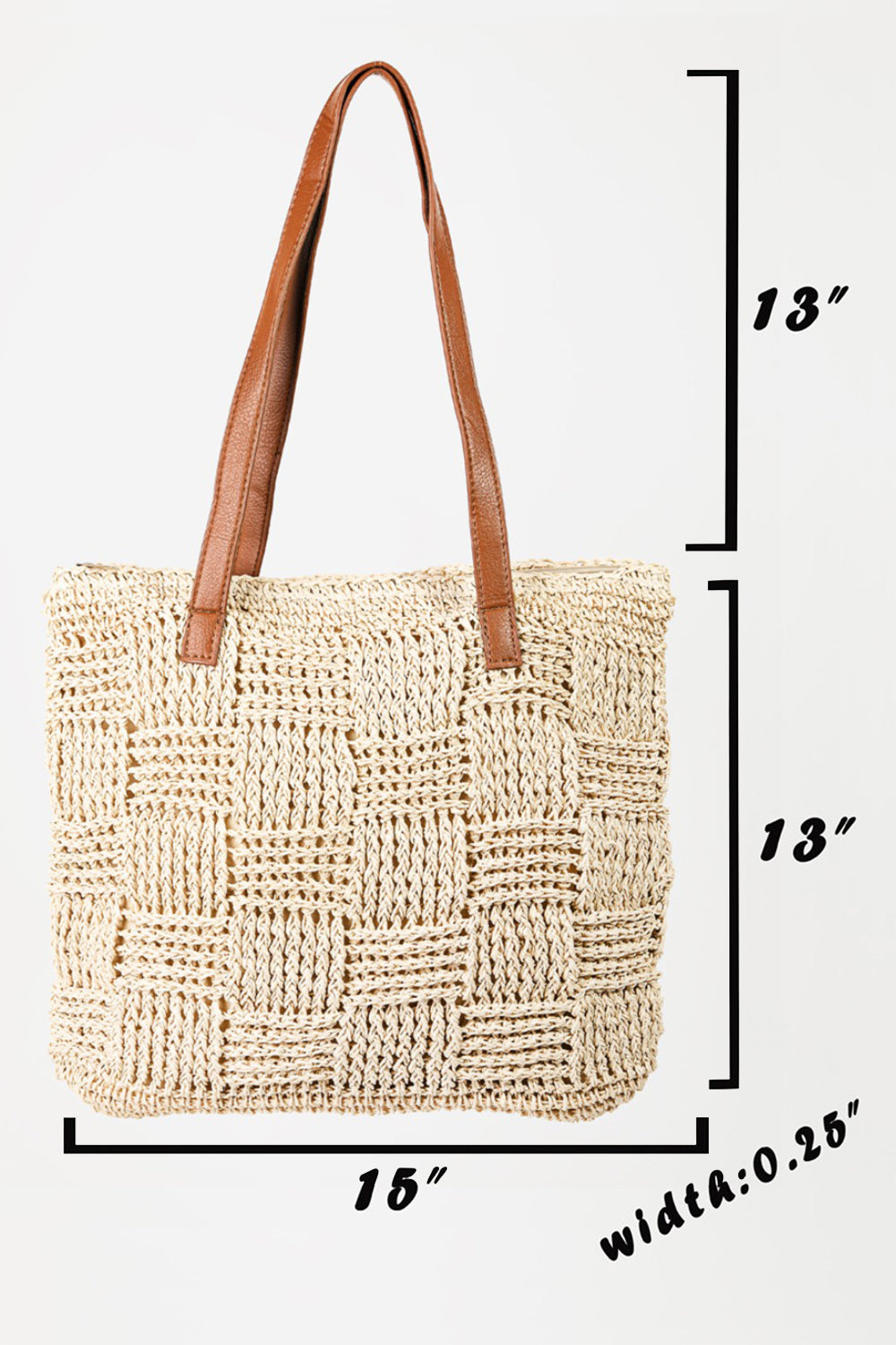 Straw Woven Tote - Inspired Eye Boutique