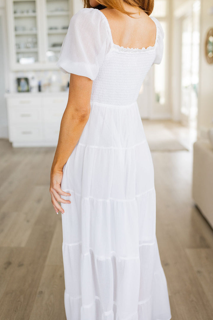 White Boho Maxi Dress - Inspired Eye Boutique