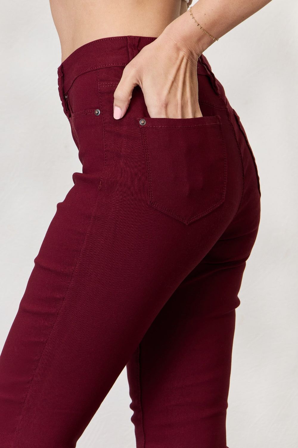 YMI Jeans Hyperstretch Skinny Jeans - Wine - Inspired Eye Boutique