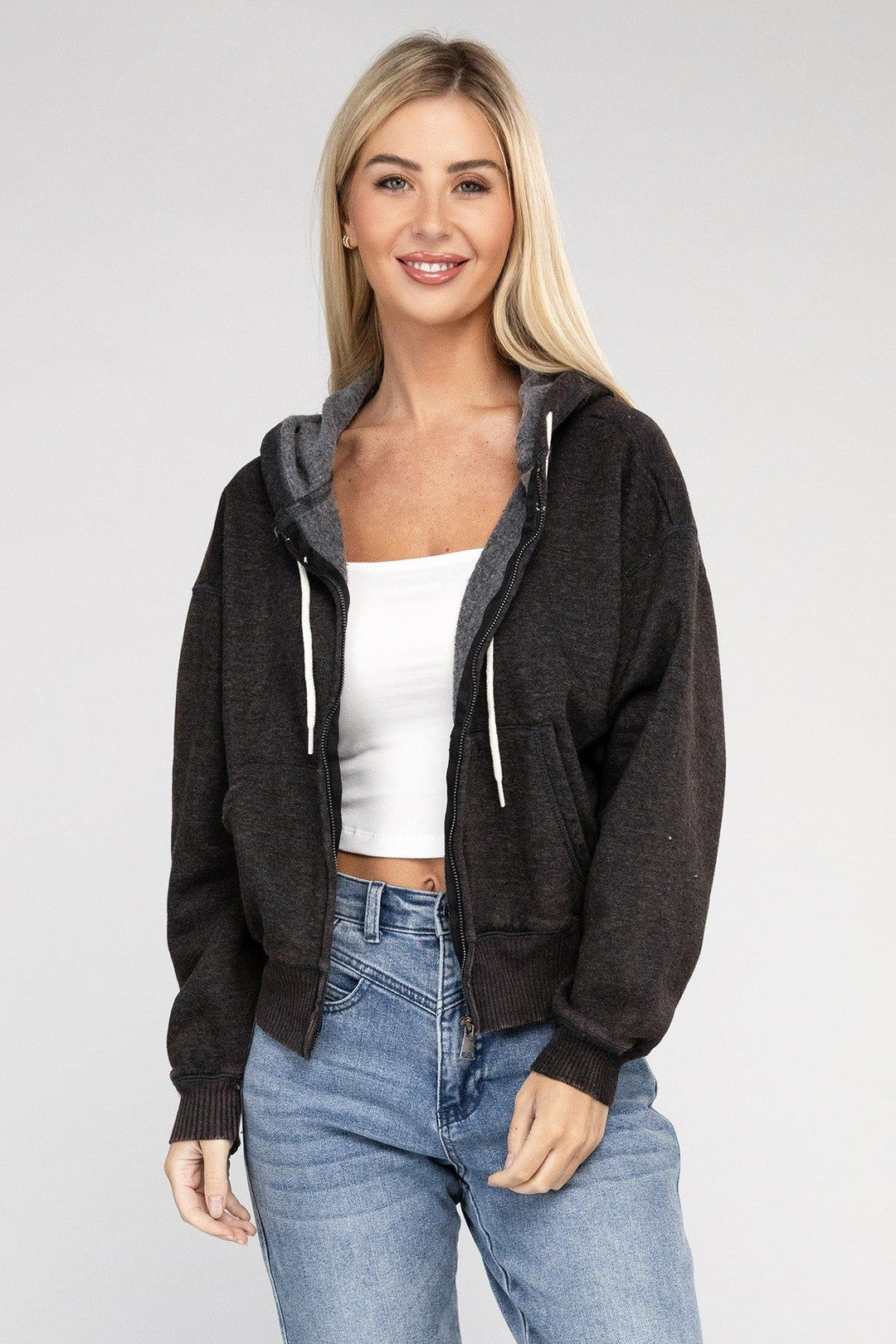 Zenana Cropped Sweatshirt - Inspired Eye Boutique