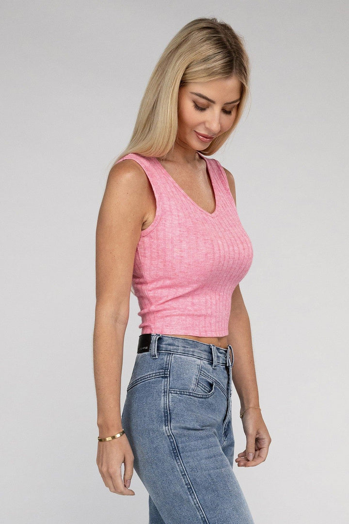 Zenana Cropped Sleeveless Top - Inspired Eye Boutique