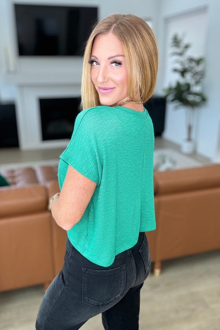 Zenana V-Neck Tee - Kelly Green - Inspired Eye Boutique