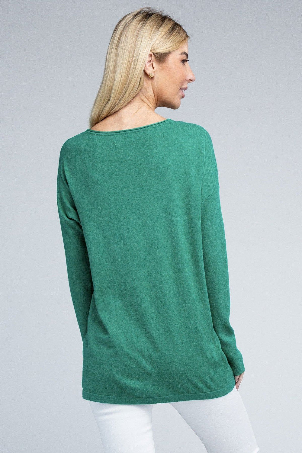 Zenana Viscose Front Pocket Sweater - Inspired Eye Boutique