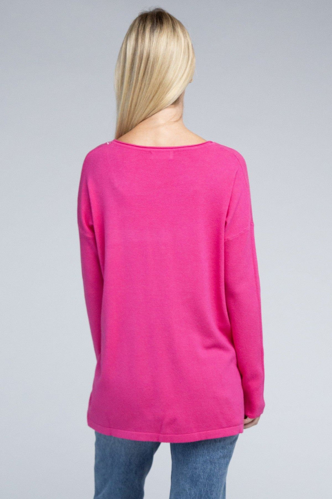 Zenana Viscose Front Pocket Sweater - Inspired Eye Boutique