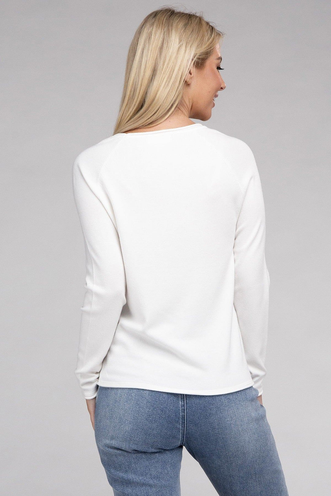 Zenana Viscose Round Neck Basic Sweater - Inspired Eye Boutique