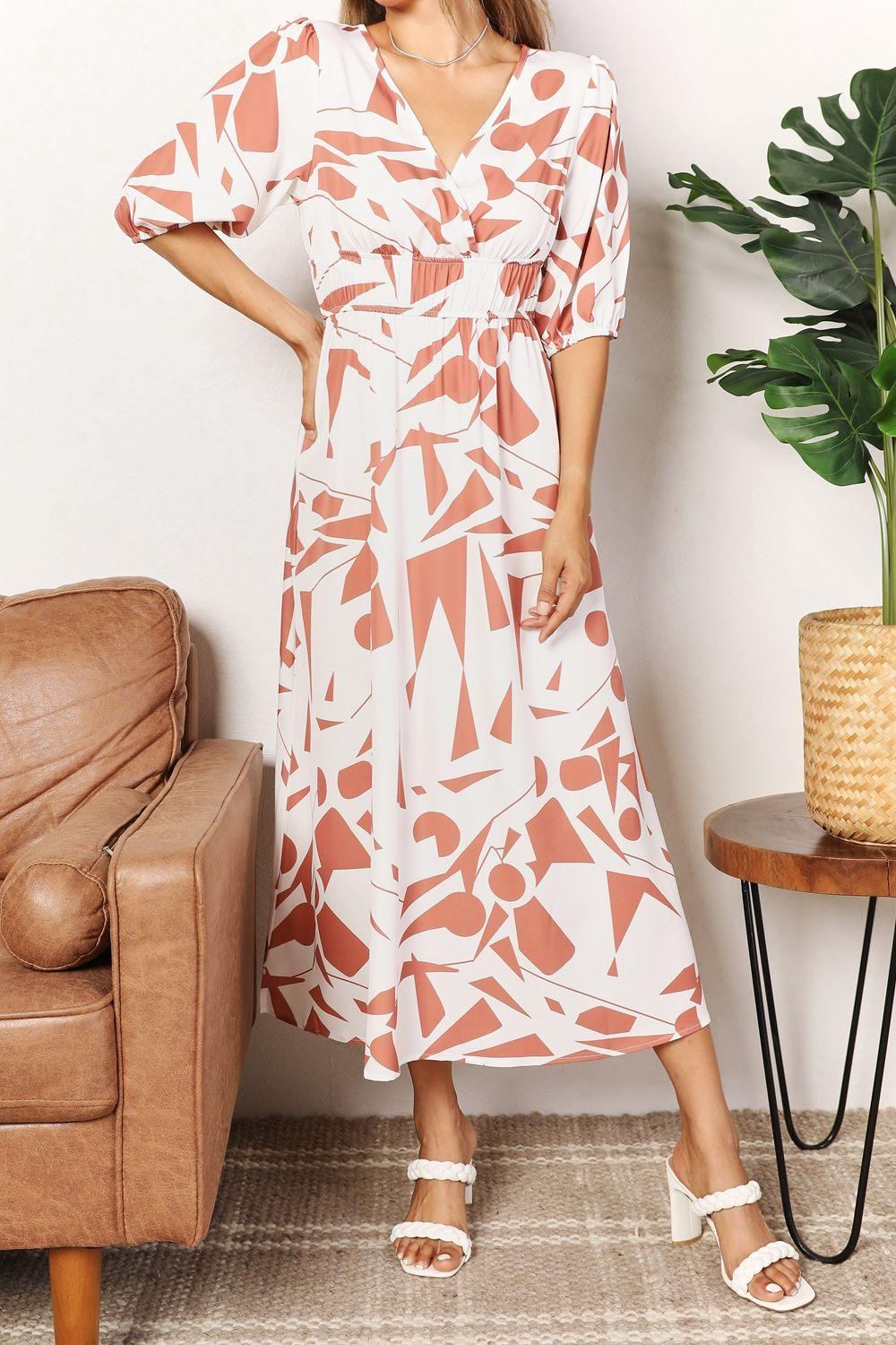 Abstract Midi Dress - Inspired Eye Boutique