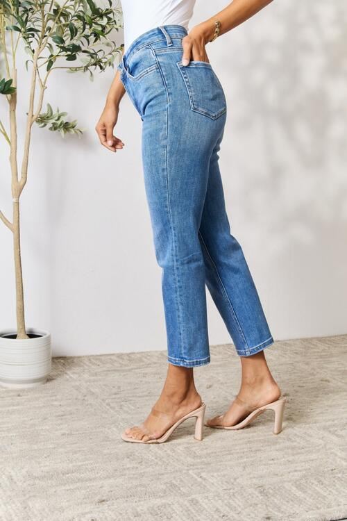 BAYEAS Straight Leg Cropped Jeans - Inspired Eye Boutique