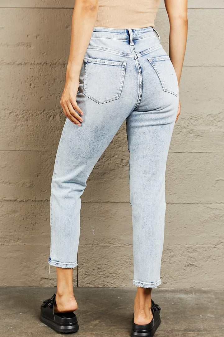 High Waisted Skinny Jeans - Light Wash - Inspired Eye Boutique