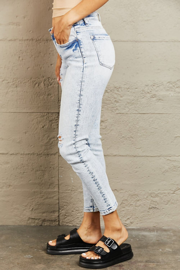 BAYEAS - Mid Rise Skinny Jeans - Inspired Eye Boutique
