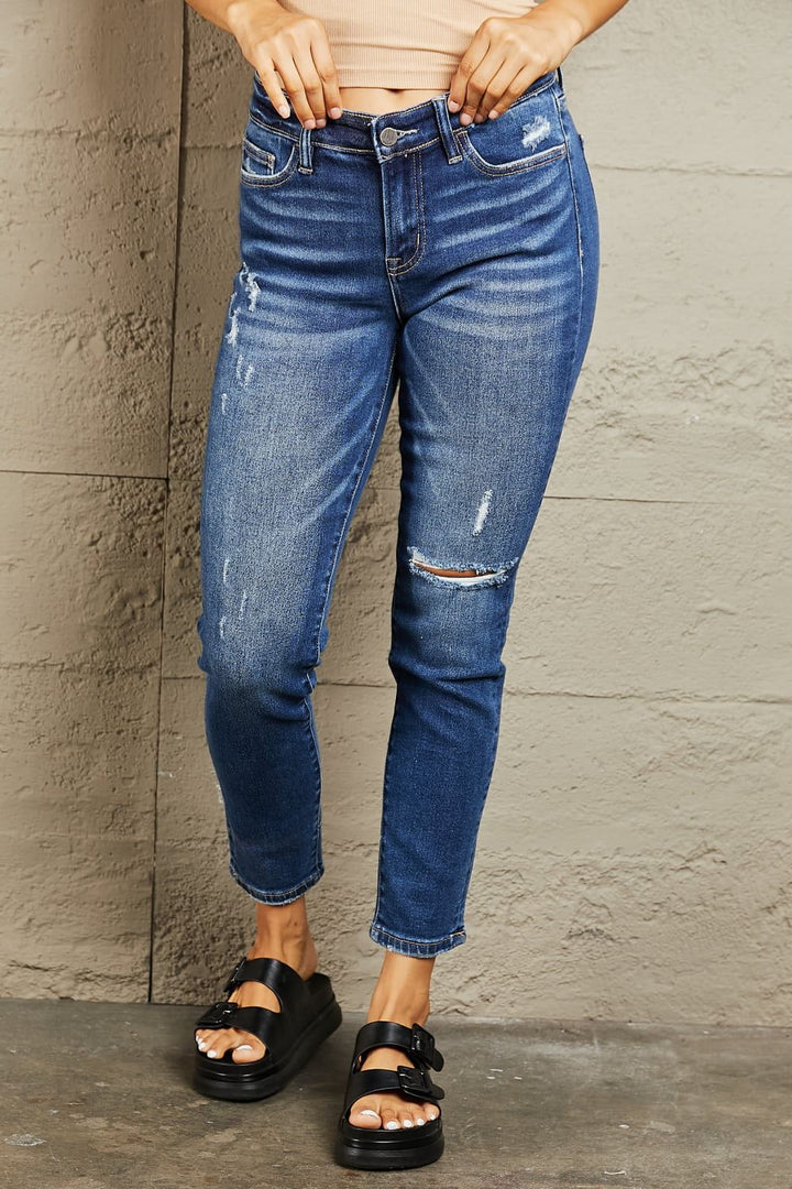 BAYEAS - Mid Rise Slim Fit Jeans - Inspired Eye Boutique