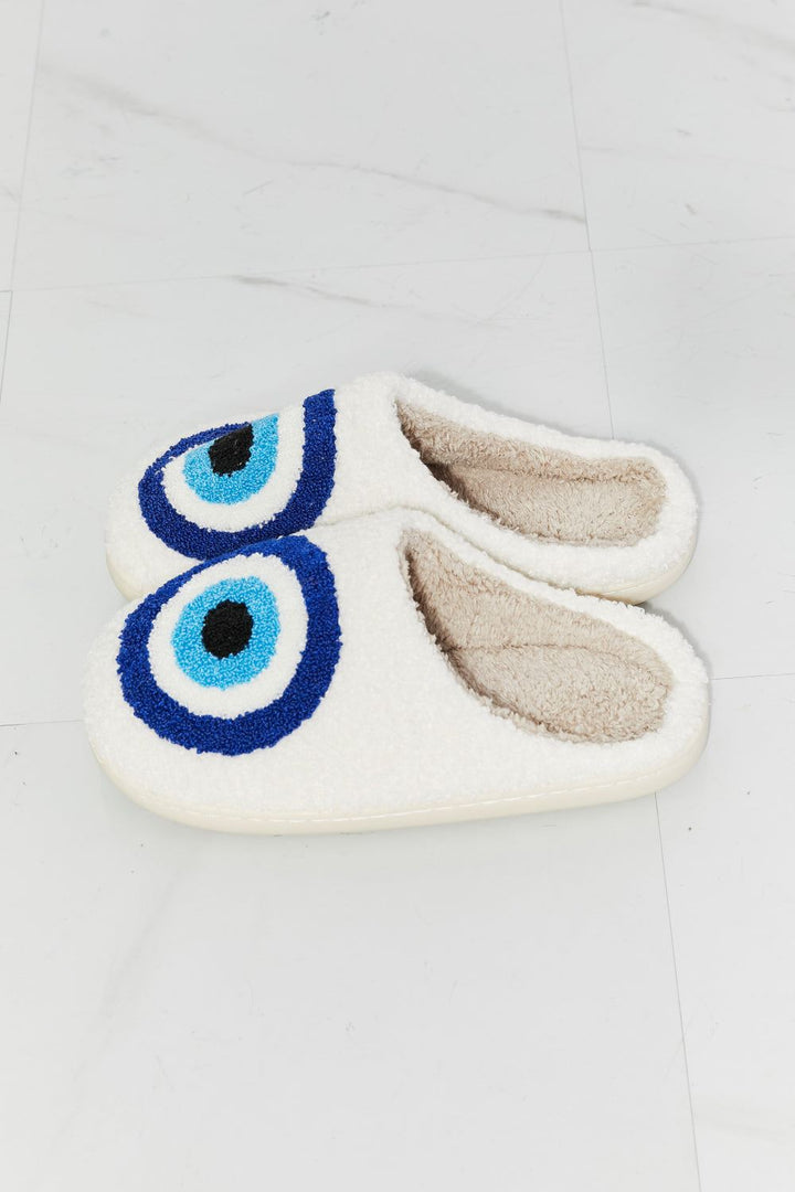 Evil Eye Plush Slippers - Inspired Eye Boutique
