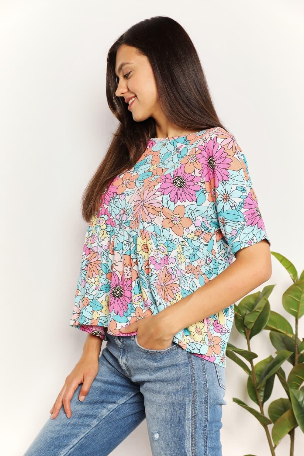 Floral Babydoll Top - Inspired Eye Boutique