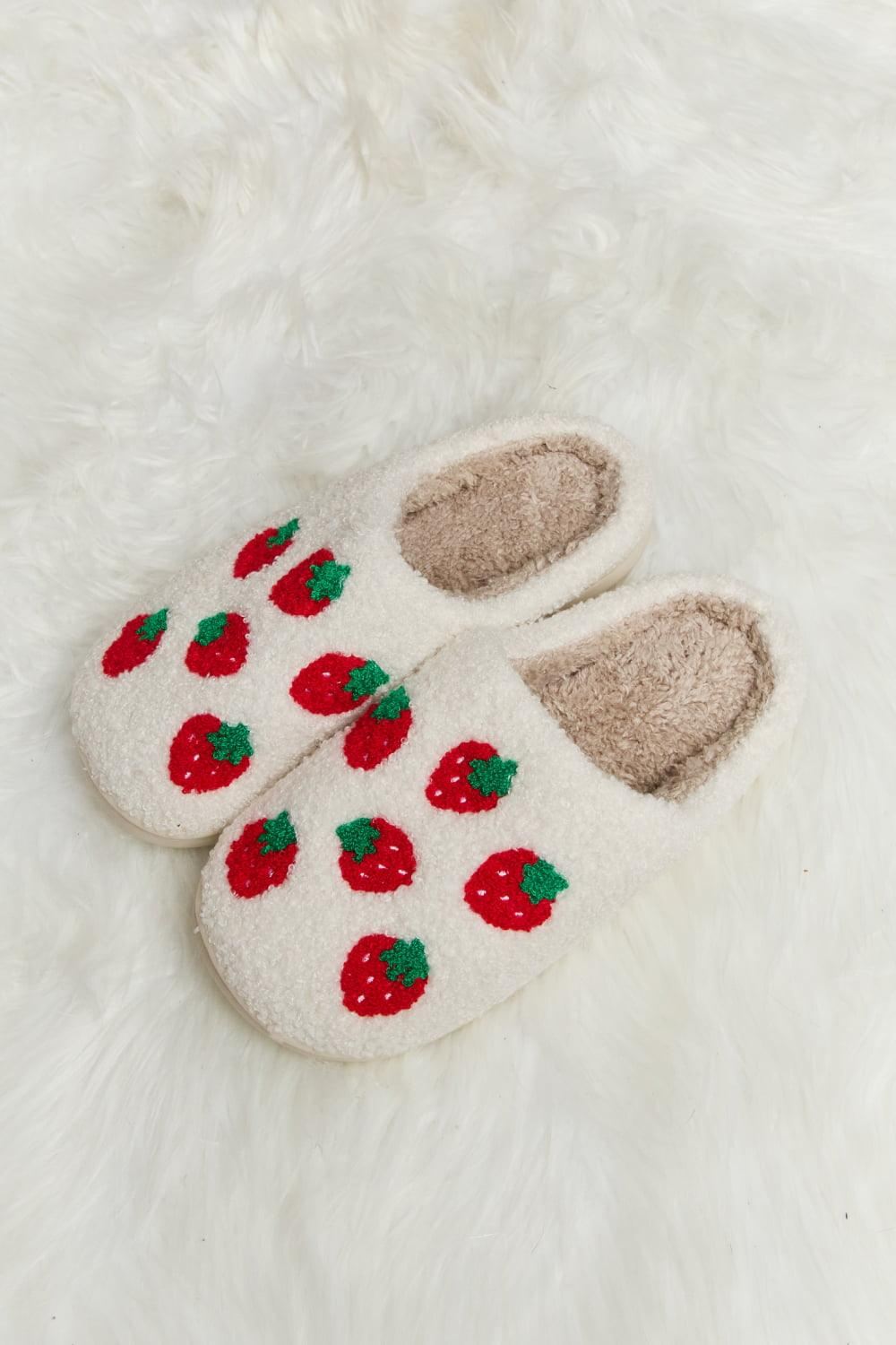 Printed Plush Slide Slippers - Inspired Eye Boutique