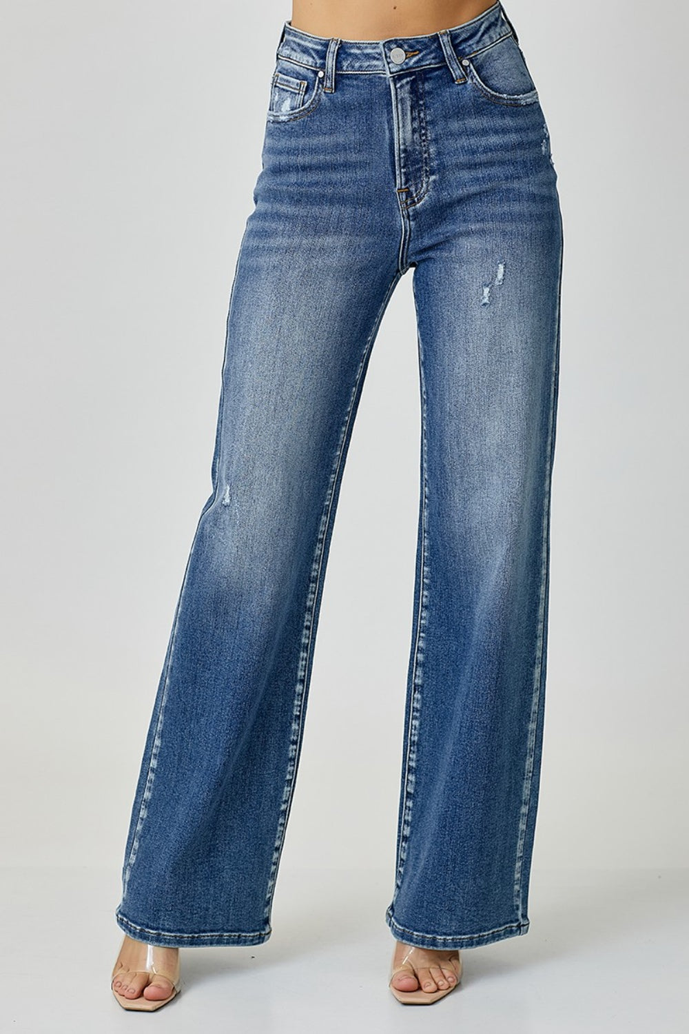 RISEN High Rise Wide Leg Jeans - Inspired Eye Boutique