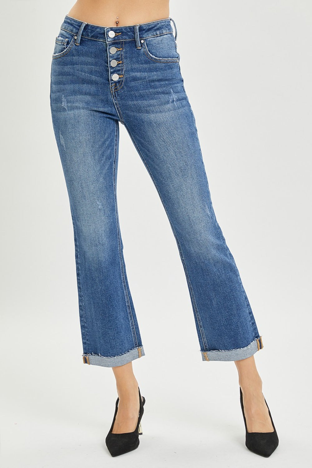 RISEN Straight Leg Jeans - Ankle Length - Inspired Eye Boutique