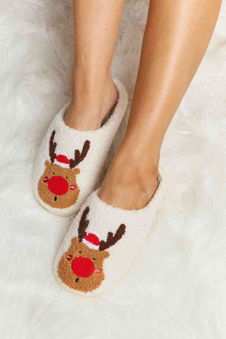 Rudolph Plus Faux Fur Slide Slippers - Inspired Eye Boutique