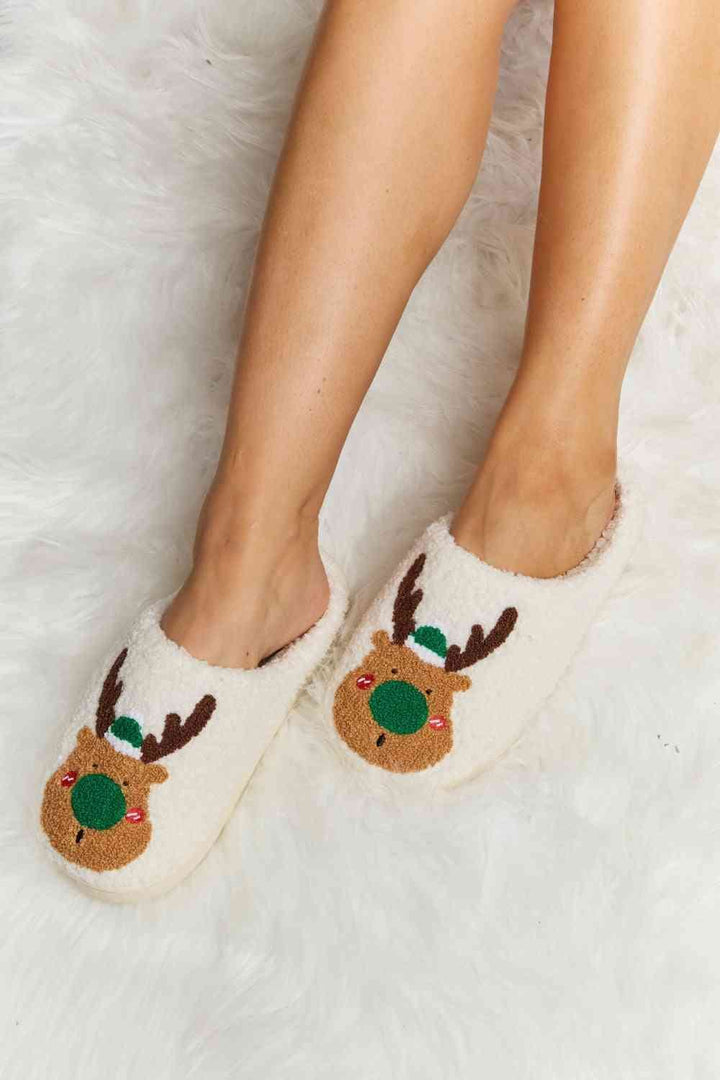 Rudolph Plus Faux Fur Slide Slippers - Inspired Eye Boutique